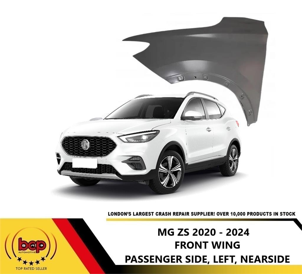 MG ZS 2017 - 2024 FRONT WING FENDER PANEL PRIMED PASSENGER SIDE LEFT PASSENGER