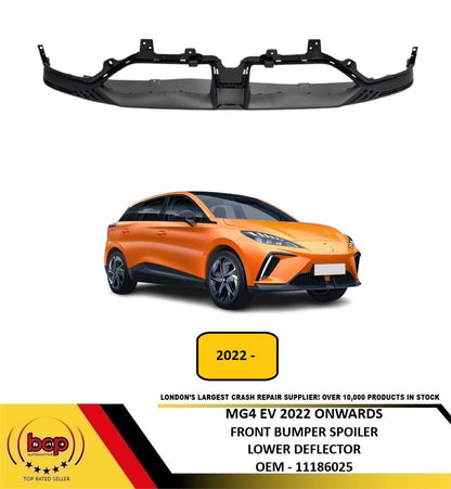 MG 4 HATCHBACK 2022 ON FRONT BUMPER LOWER SPOILER SPLITTER SMOOTH TO BE PAINTED