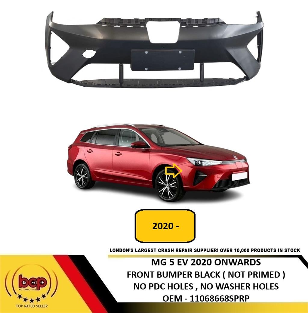 MG 5 EV 2022 ONWARDS FRONT BUMPER NO PARKING SENSOR TROPHY MODELS ONLY FACELIFT