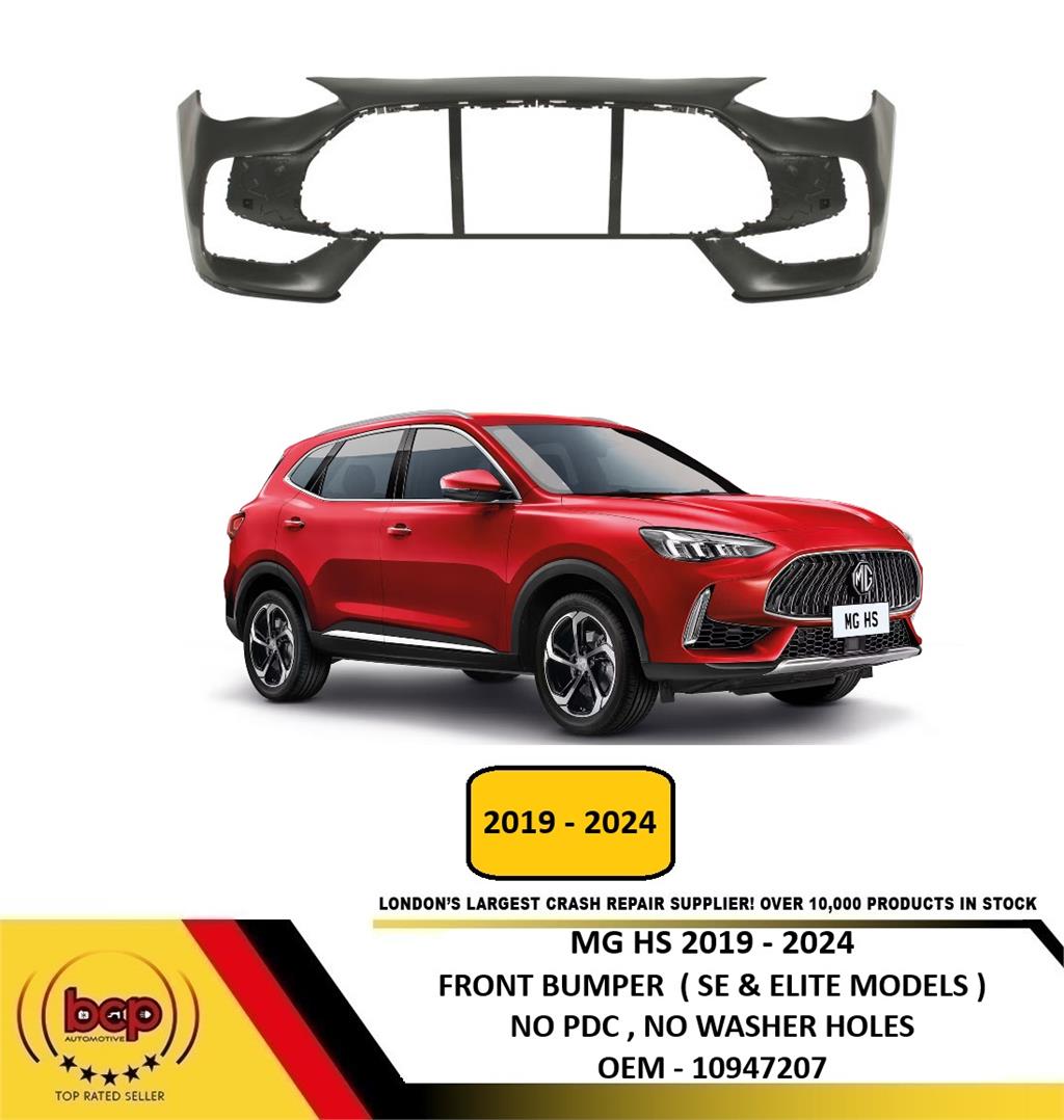 MG HS 2019 - 2024 FRONT BUMPER SE & TROPHY MODELS NO PARKING SENSOR HOLES