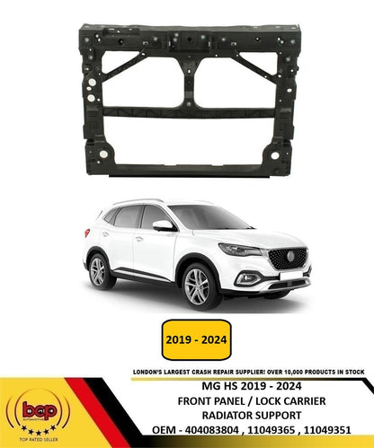 MG HS 2019 - 2024 FRONT PANEL LOCK CARRIER RADIATOR SUPPORT INSURANCE APPROVED