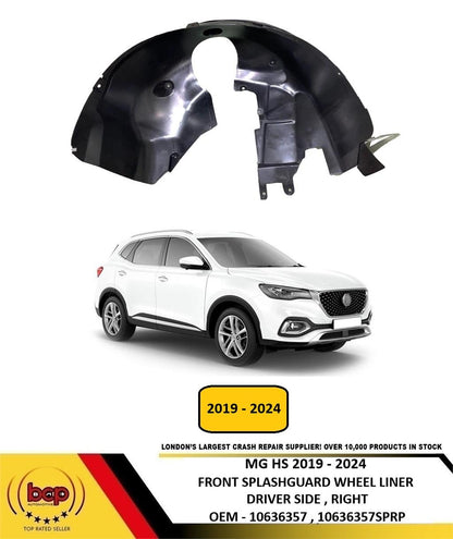 MG HS 2019 - 2024 FRONT SPLASHGUARD WHEEL HOUSE LINER DRIVER SIDE RIGHT NEW