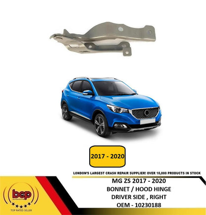 MG ZS 2017 - 2020 BONNET HOOD PANEL SUPPORT HINGE DRIVER SIDE RIGHT 10230188