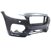 JAGUAR F PACE 2016 ONWARDS FRONT BUMPER PRIMED WITH PDC AND WASHER HOLES