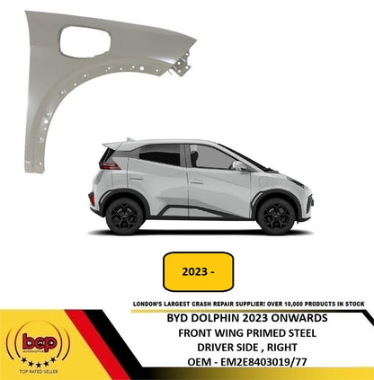 BYD DOLPHIN 2023 ON FRON WING FENDER PANEL DRIVER SIDE WITH CHARGE HOLE