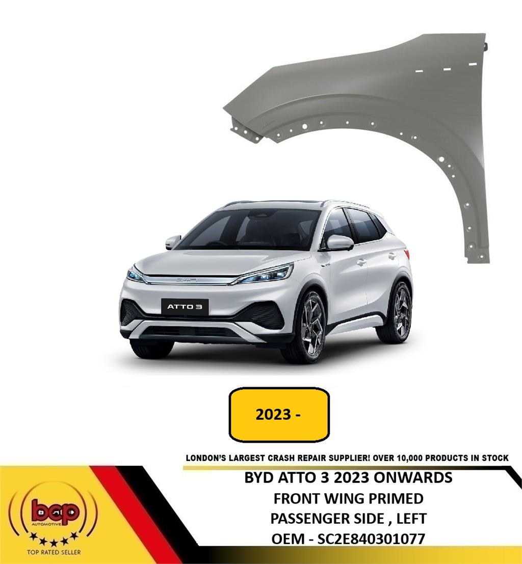 BYD ATTO 3 FRONT WING FENDER PANEL LEFT PASSENGERS SIDE SC2E840301077 OEM SPEC