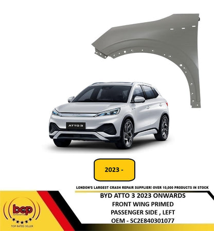BYD ATTO 3 FRONT WING FENDER PANEL LEFT PASSENGERS SIDE SC2E840301077 OEM SPEC