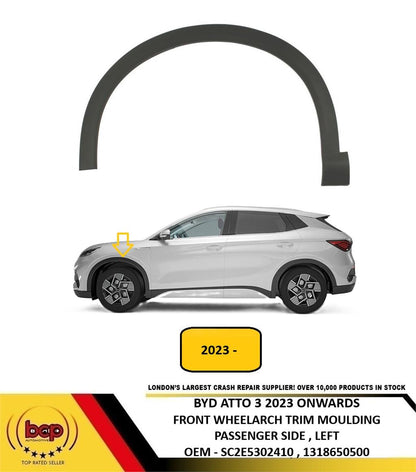 BYD ATTO 3 2023 ON FRONT WHEEL ARCH TRIM MOULDING PASSENGER LEFT SC2E5302410