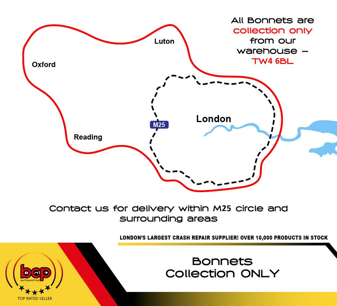 AUDI A3 2012 – 2019 BONNET SALOON ONLY DELIVERED TO DOOR