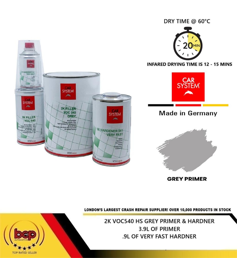 2K VOC540 HS GREY PRIMER & HARDNER 4.5L BETTER QUALITYTHEN MIPA CARSYSTEMS.ORG