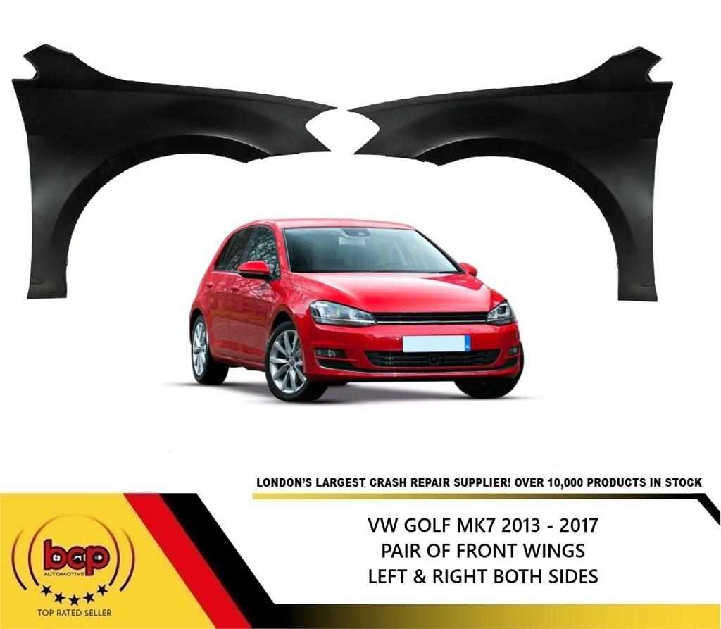 VW GOLF MK7 2012 - 2016 FRONT WING PAIR LEFT & RIGHT DRIVER AND PASSENGER NEW