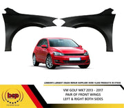 VW GOLF MK7 2012 - 2016 FRONT WING PAIR LEFT & RIGHT DRIVER AND PASSENGER NEW