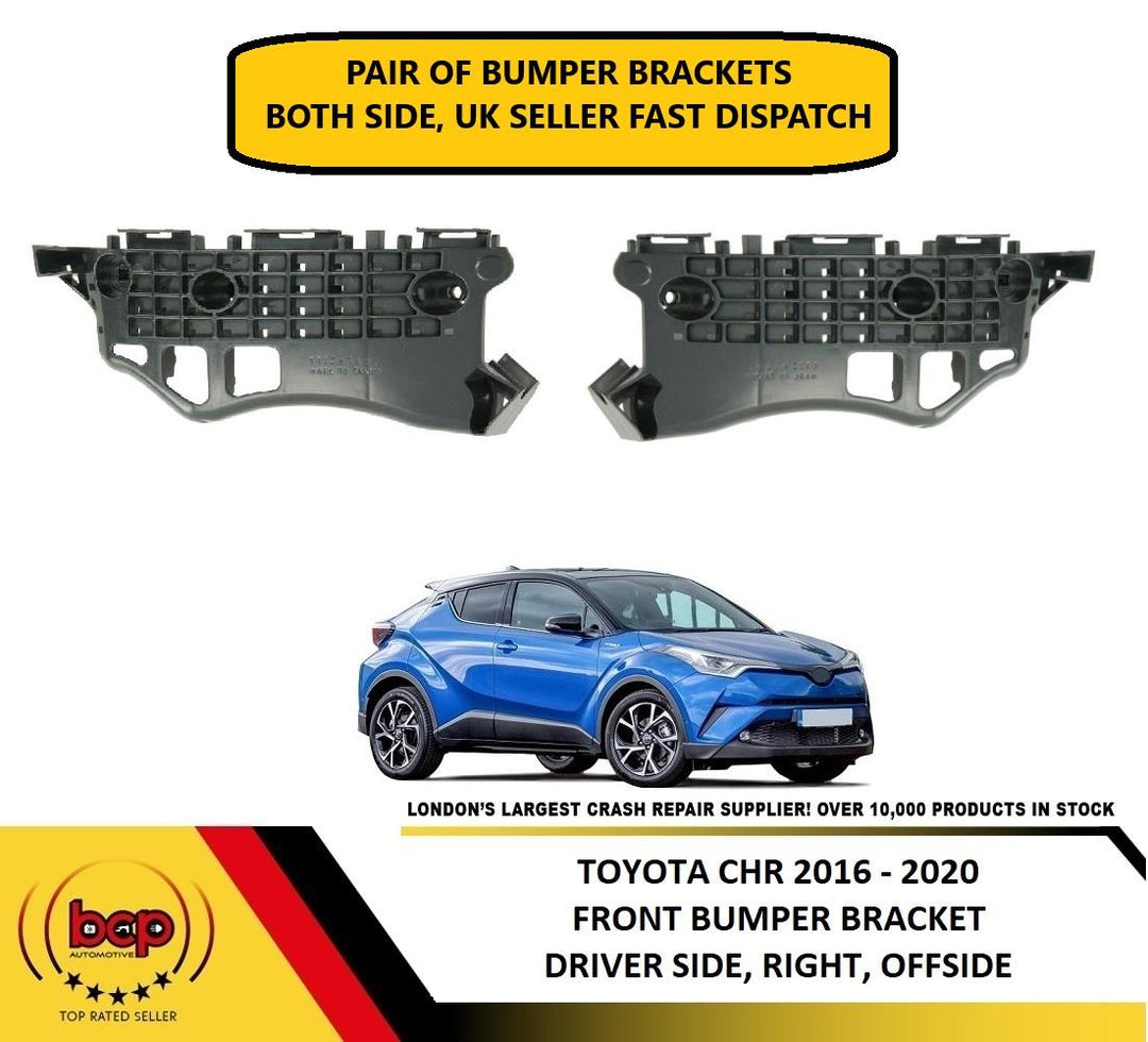 TOYOTA CHR 2016 – 2020 FRONT BUMPER BRACKET PAIR BUMPER GUIDE CLIP HOLDER SLIDER