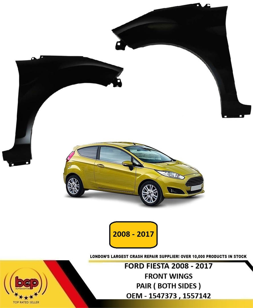 FORD FIESTA MK7 2008 - 2017 PAIR FRONT WING  LEFT & RIGHT BOTH SIDES INSURANCE