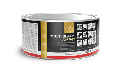 CAR SYSTEM RAPID BLACK MULTI FILLER 2K POLYESTER 1.3KG CAR BODY