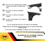 Load image into Gallery viewer, PEUGEOT 208 2020 2021 2022 2023 2024 FRONT WING LEFT PASSENGER SIDE PRIMED