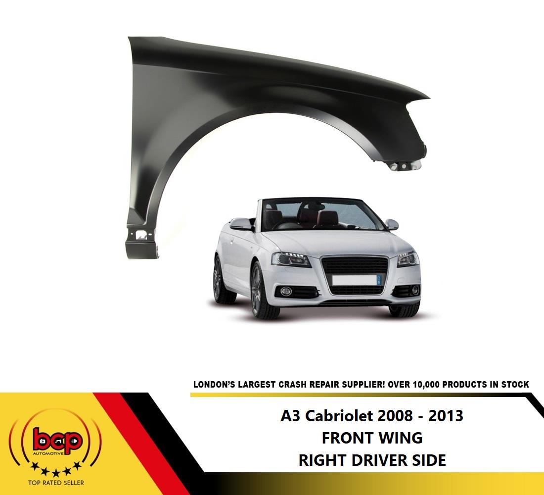 AUDI A3 2008 - 2012 FRONT WING DRIVERS SIDE RIGHT CONVERTIBLE CABRIOLET