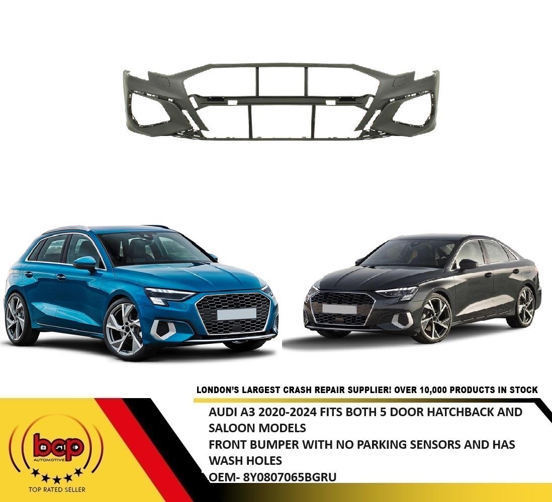 AUDI A3 2020 - 2024 FRONT BUMPER S LINE MODELS NO PARKING SENSORS