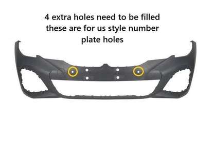BMW 3 SERIES M SPORT G20 2019 – 2023 FRONT BUMPER PRIMED WITH PARKING SENSORS