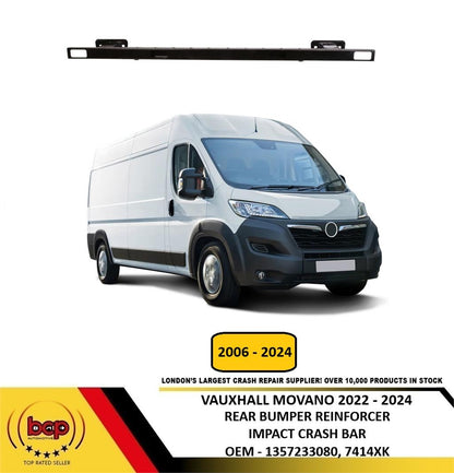 VAUXHALL MOVANO 2022 – 2024 REAR BUMPER REINFORCEMENT CARRIER CRASH BAR