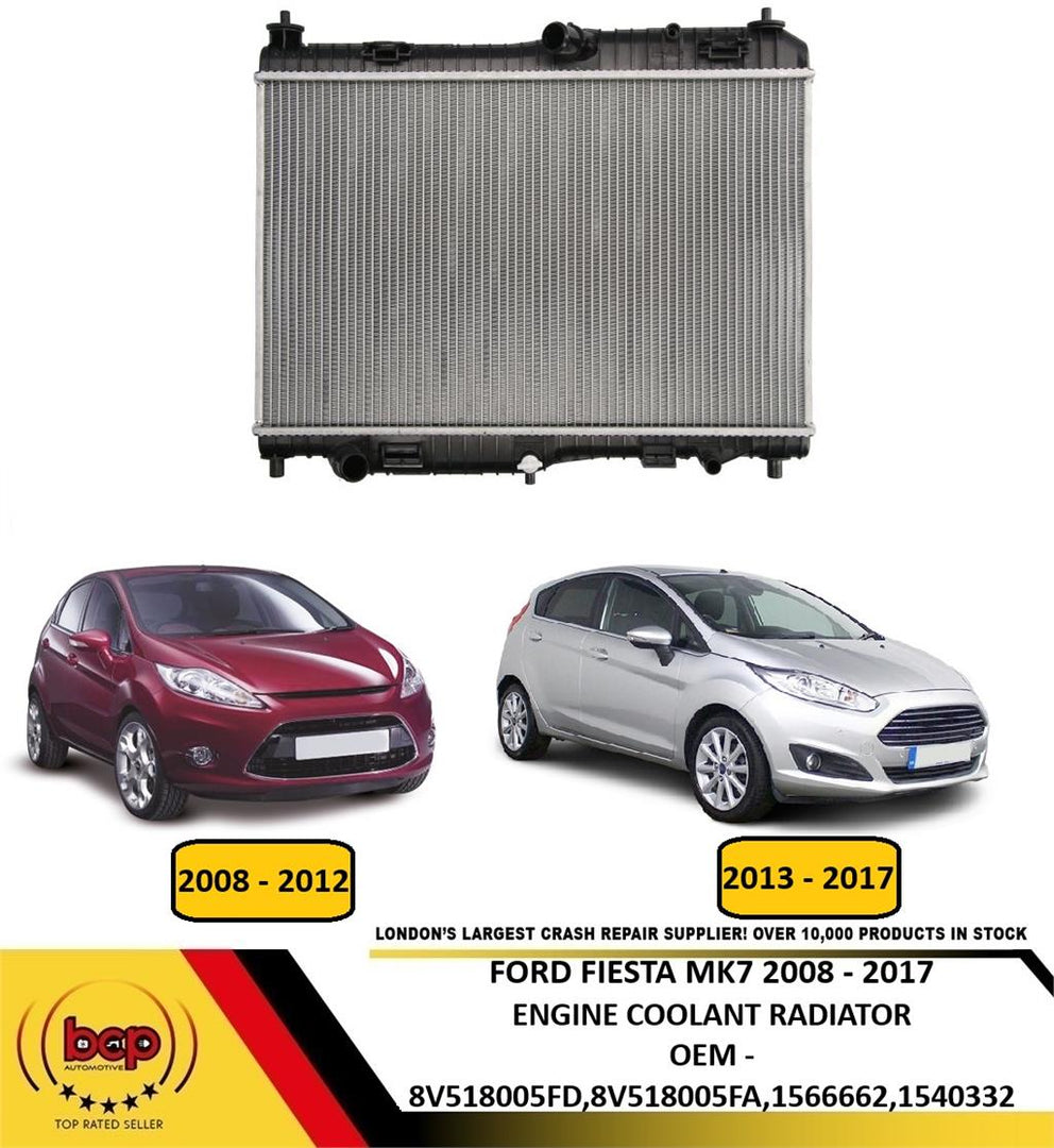 FORD FIESTA 2008 – 2017 ENGINE COOLANT RADIATOR 1540332 1566662 1671561 1775583