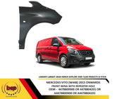 MERCEDES VITO 2015 ON W448 FRONT WING RIGHT DRIVER SIDE PRIMED WITH WING HOLE