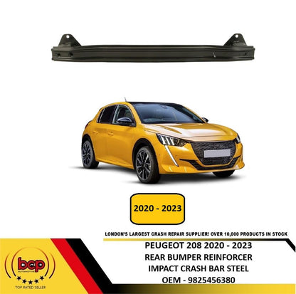 PEUGEOT 208 2020 - 2023 REAR BUMPER REINFORCER IMPACT CRASH BAR STEEL NEW
