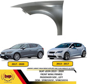 SEAT LEON 2017 - 2021 FRONT WING LEFT PASSENGERS SIDE FENDER INSURANCE APPROVED
