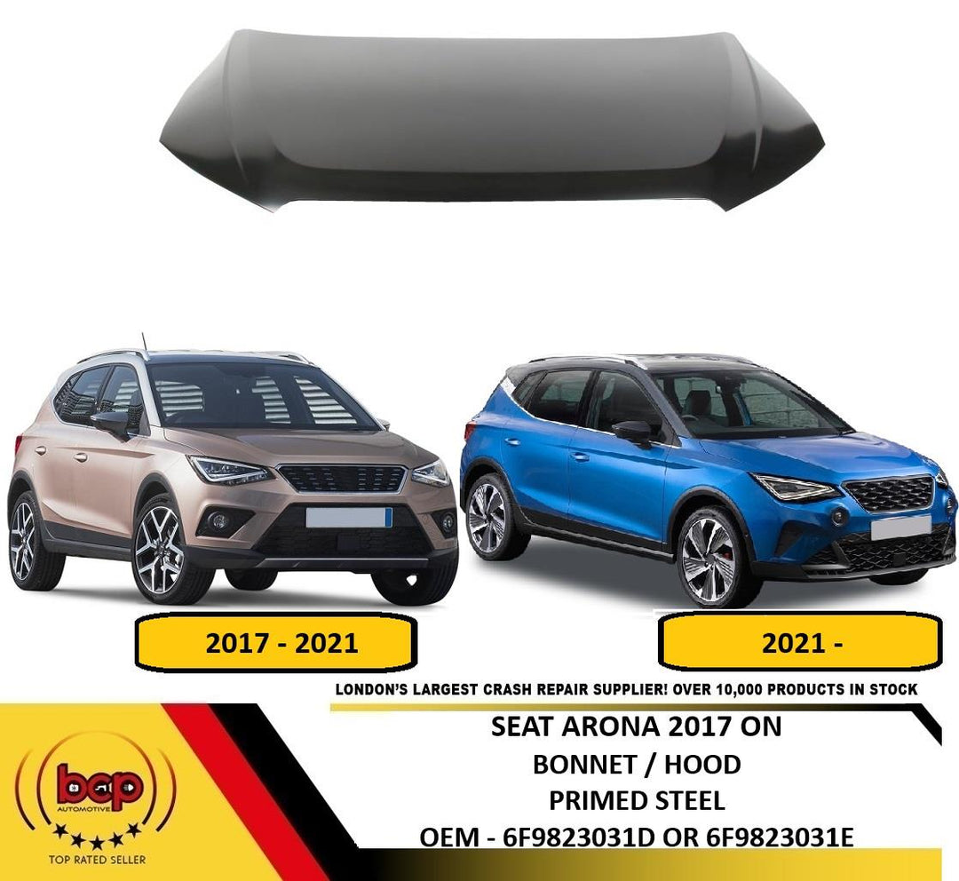 SEAT ARONA 2017 2018 2019 2020 2021 2022 2023 2024 BONNET HOOD PRIMED STEEL