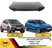 SEAT ARONA 2017 2018 2019 2020 2021 2022 2023 2024 BONNET HOOD PRIMED STEEL