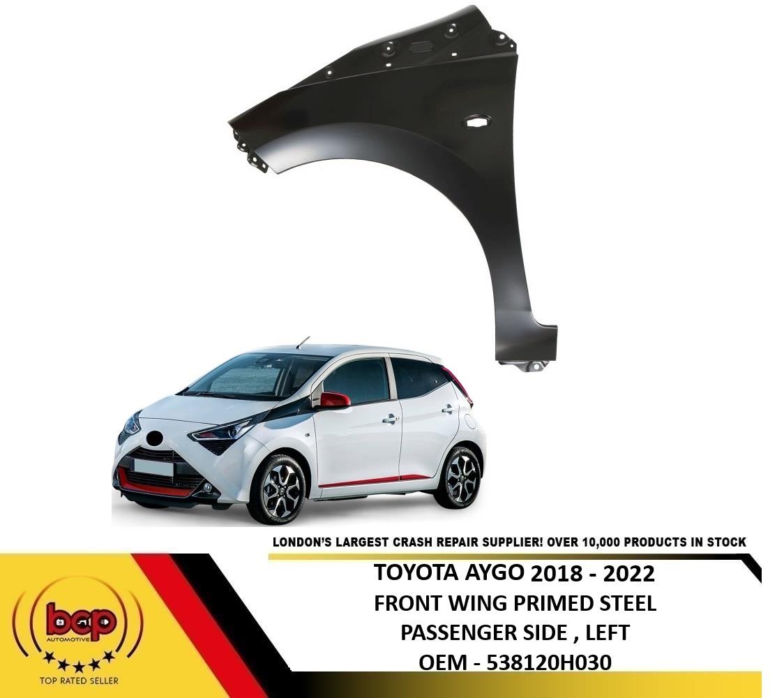 TOYOTA AYGO 2018 - 2022 FRONT WING LEFT PASSENGERS NEW INSURANCE APPROVED PRIMED