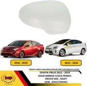 TOYOTA PRIUS 2012 – 2019 DOOR MIRROR COVER PRIMED DRIVER SIDE RIGHT NEW
