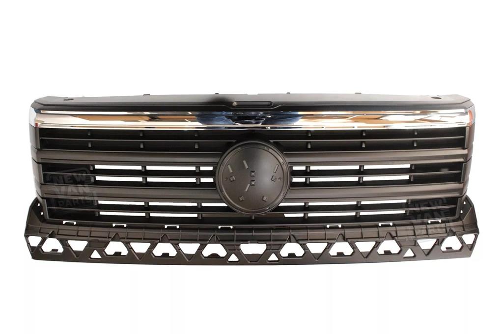 VW CRAFTER 2017 ON GRILLE MAIN TOP RADIATOR  BADGE GRILLE with CHROME STRIP