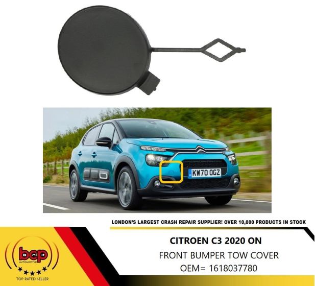 CITROEN C3 2020 ONWARDS FRONT BUMPER TOW EYE COVER HOOK