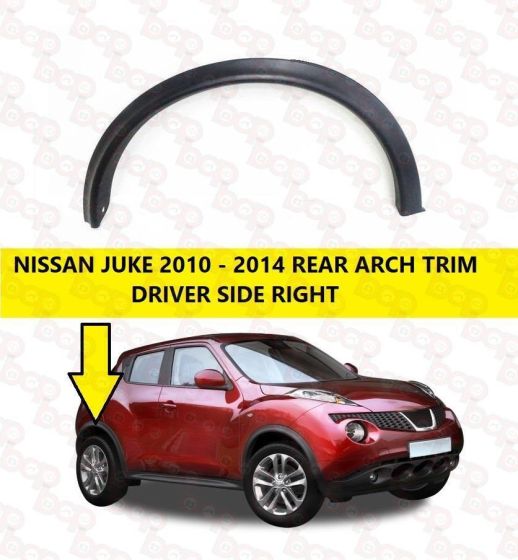 NISSAN JUKE 2010 - 2014 REAR WHEEL ARCH TRIM RIGHT MOULDING OUTER