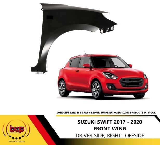 SUZUKI SWIFT 2017 - 2020 FRONT WING FENDER RIGHT DRIVER SIDE PRIMED
